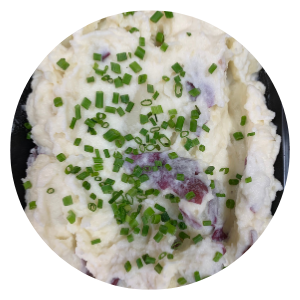 Fork Mashed Red Bliss Sour Cream Potatoes