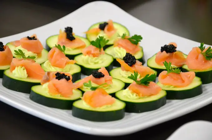 66c36a100937e_Smoked Salmon and Caviar and Cucumber Rondelles